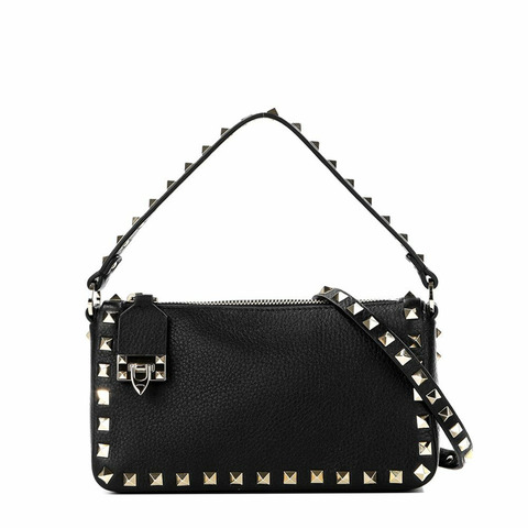 VALENTINO 24FW 女士鉚釘斜背包 (5W2B0J47 VSF)