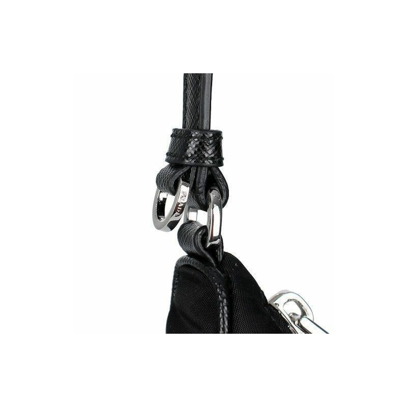 PRADA 再生尼龍十字紋半月形包 1N204M R064-2