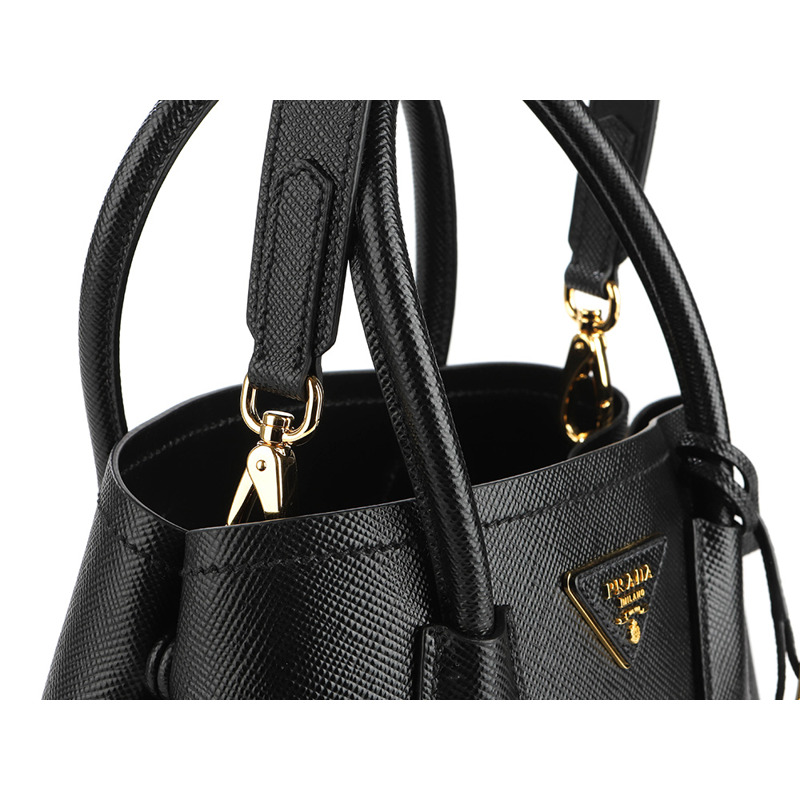 PRADA 雙層 Saffiano 單肩包-10
