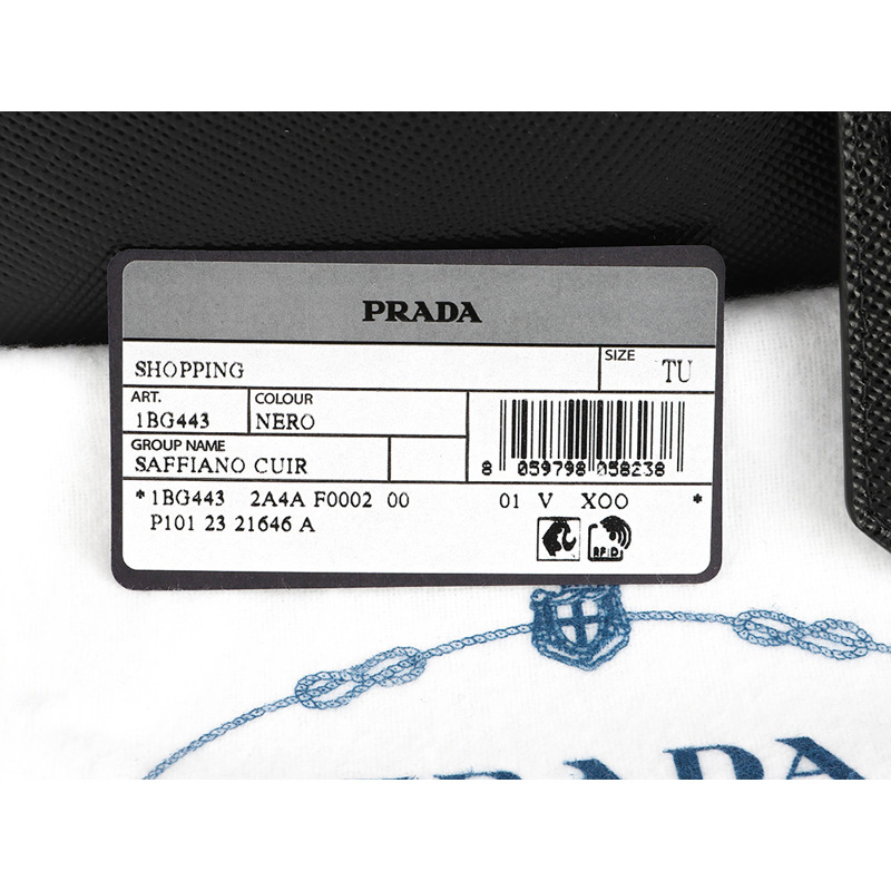 PRADA 雙層 Saffiano 單肩包-17