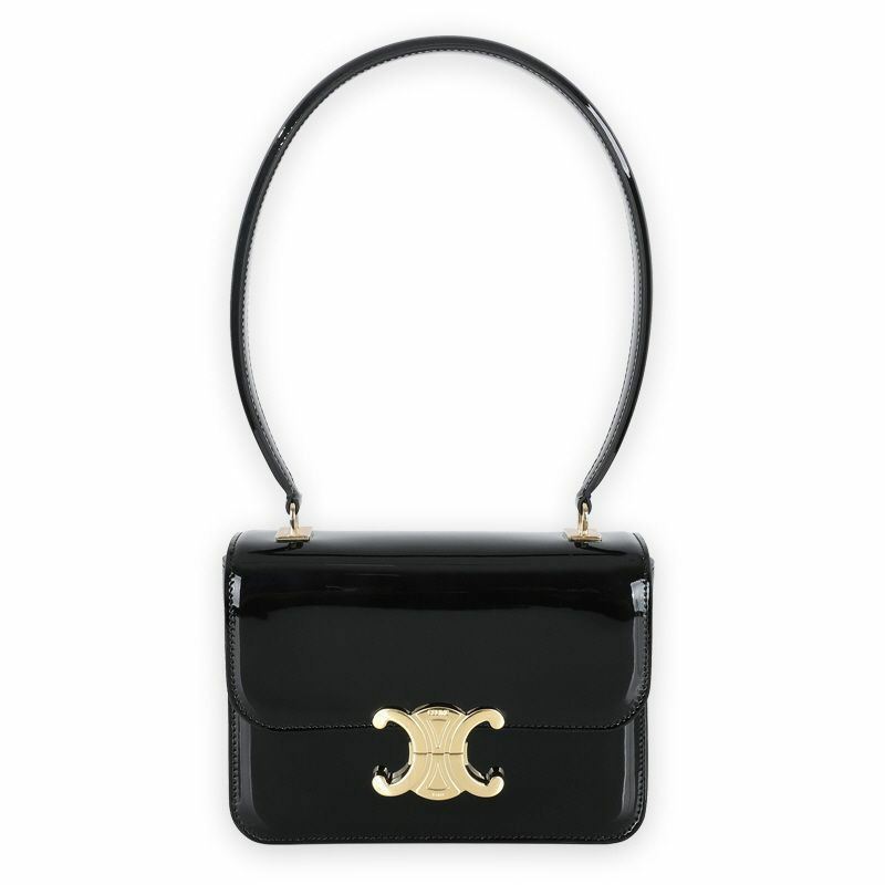 CELINE Garance 女士青少年單肩包（黑色）118053FYE 38NO-0