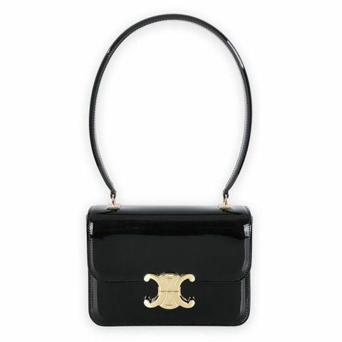 CELINE Garance 女士青少年單肩包（黑色）118053FYE 38NO