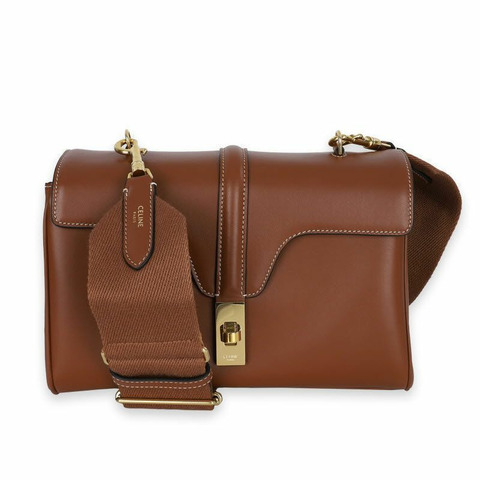CELINE 經典款天然小牛皮肩背包（棕色）116443CR4 04LU