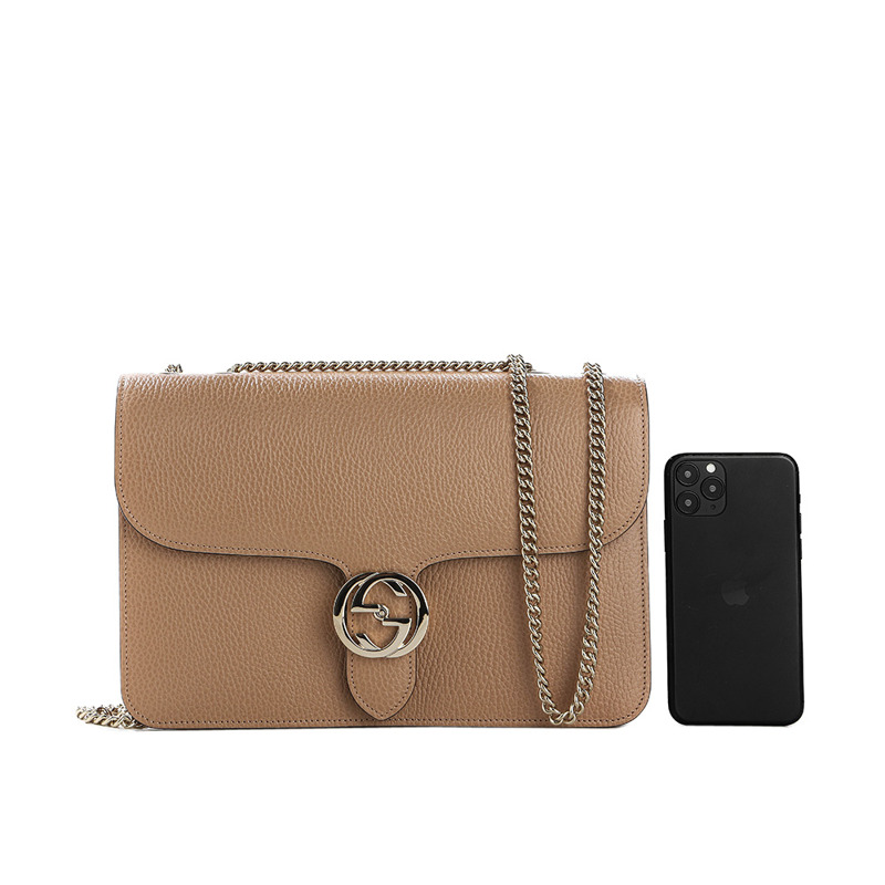 GUCCI GG 互扣鏈條斜背包 24FW (510303 CAO0G )-16