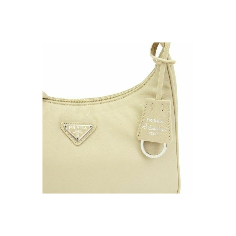 PRADA 復刻版尼龍單肩包 1NE515 RDH0 F0F24 沙漠色-4