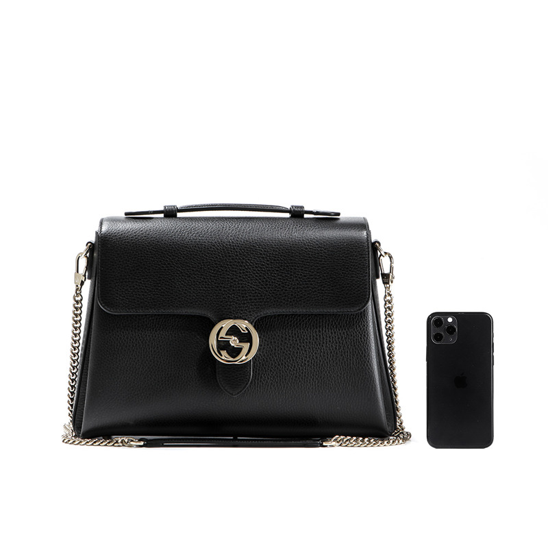 GUCCI 24秋冬 GG互扣式手提單肩包-18