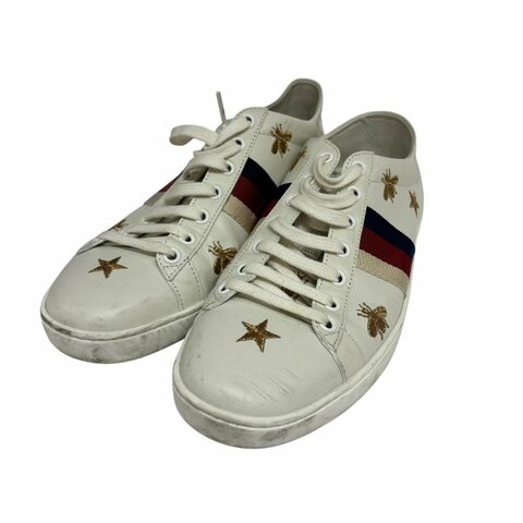 【美收精品】GUCCI 蜜蜂白鞋 4-548