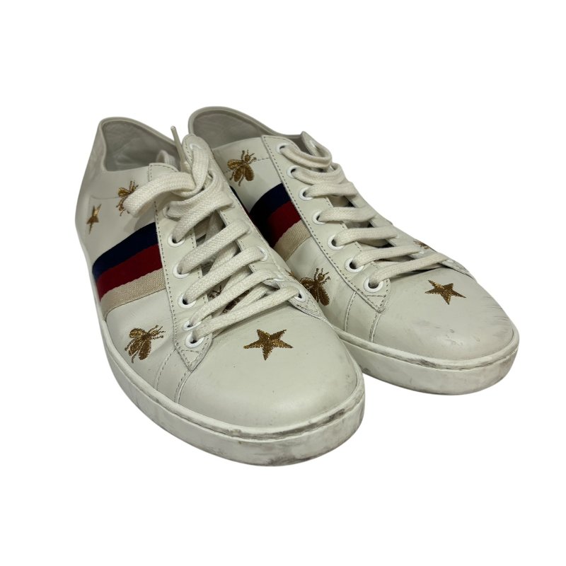 【美收精品】GUCCI 蜜蜂白鞋 4-548-1