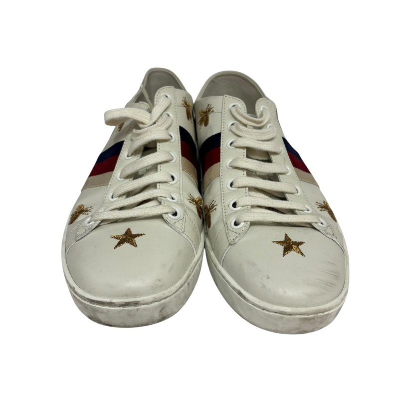 【美收精品】GUCCI 蜜蜂白鞋 4-548-2