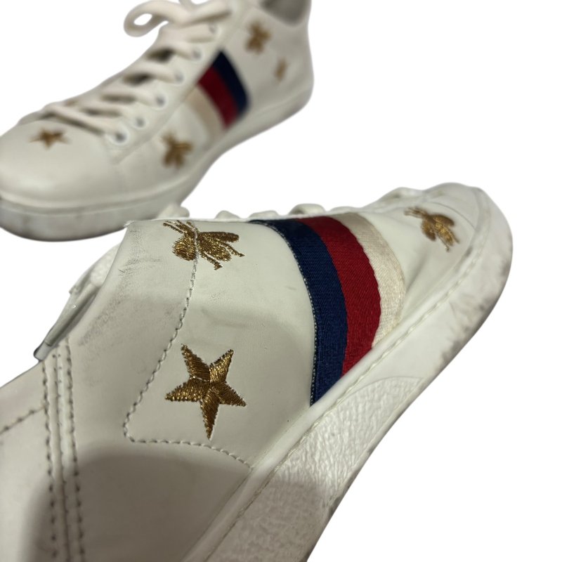 【美收精品】GUCCI 蜜蜂白鞋 4-548-8