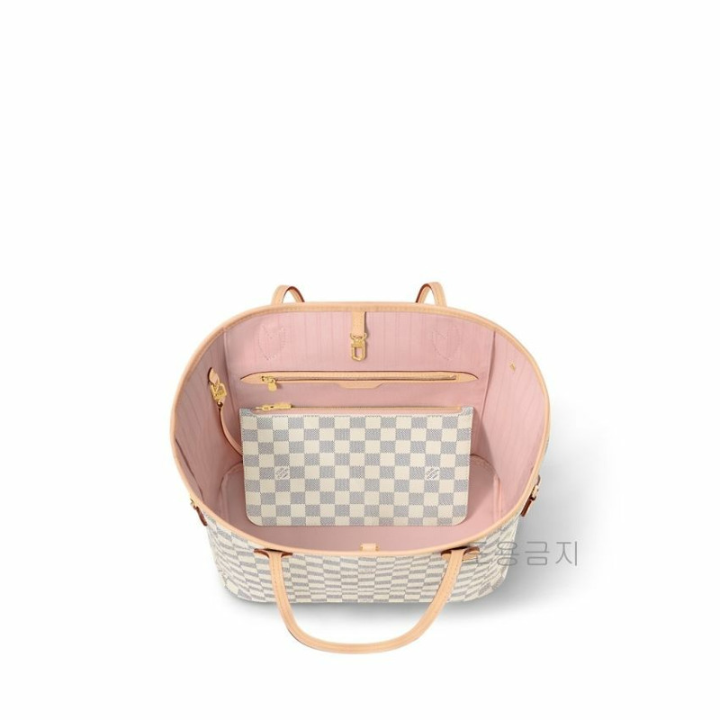 LOUIS VUITTON Damier Azur 玫瑰米色包 N40604-7