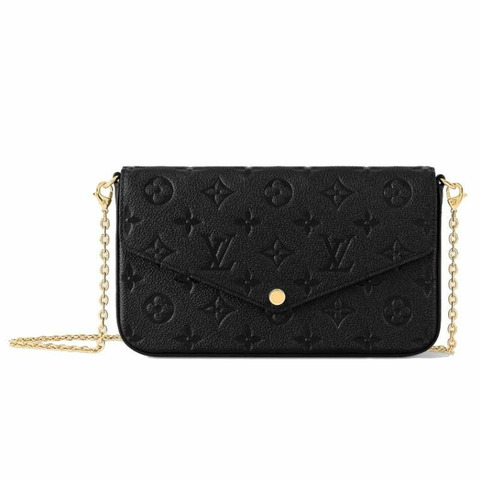 LOUIS VUITTON Pochette Felicie 交織字母 Empreinte 斜背包 M82477