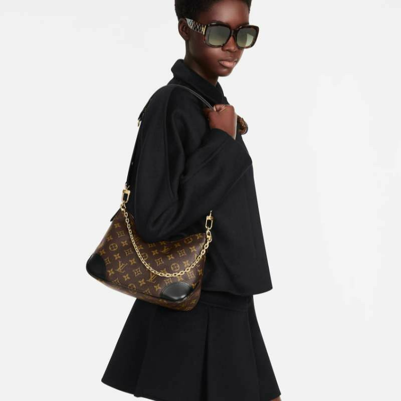 LOUIS VUITTON Bolonia黑色Monogram肩背包斜背包 M45831-5