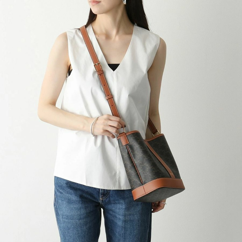 CELINE Triomphe 水桶包 小號 女士 Triomphe 單肩包 191442CAS-9