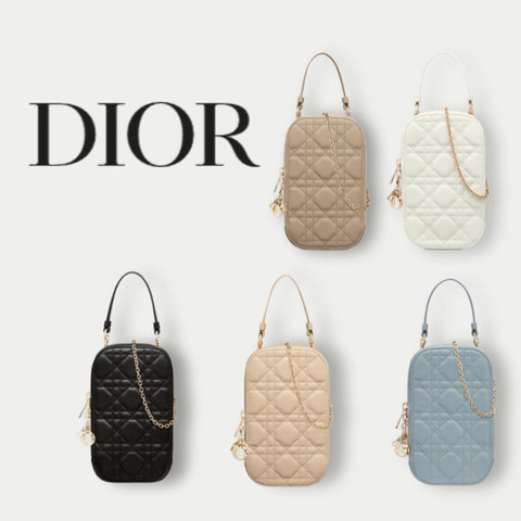 DIOR Lady Dior Callin 手機支架單肩手提迷你包