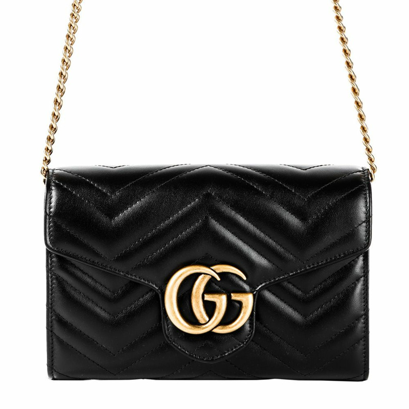 GUCCI GG Marmont 迷你鏈條斜背包 24秋冬-0