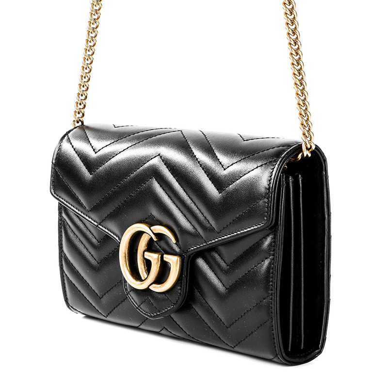 GUCCI GG Marmont 迷你鏈條斜背包 24秋冬-5