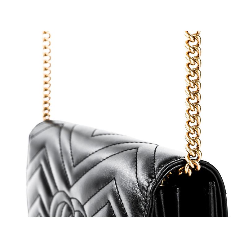 GUCCI GG Marmont 迷你鏈條斜背包 24秋冬-9