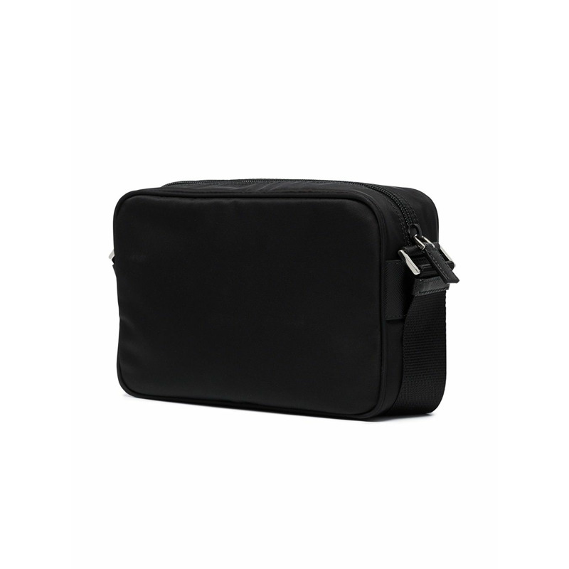 PRADA 25SS 尼龍長方形單肩包 黑色 1BC167 RV44-2