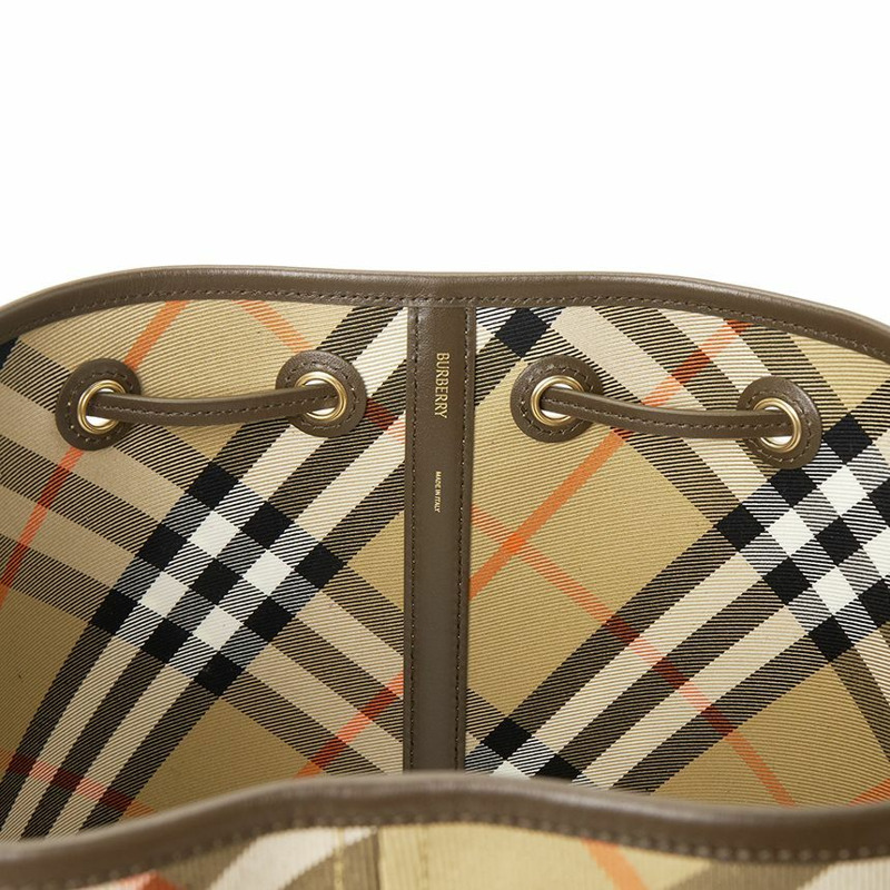 BURBERRY 格紋小姐抽繩水桶包 MD 抽繩水桶包-6
