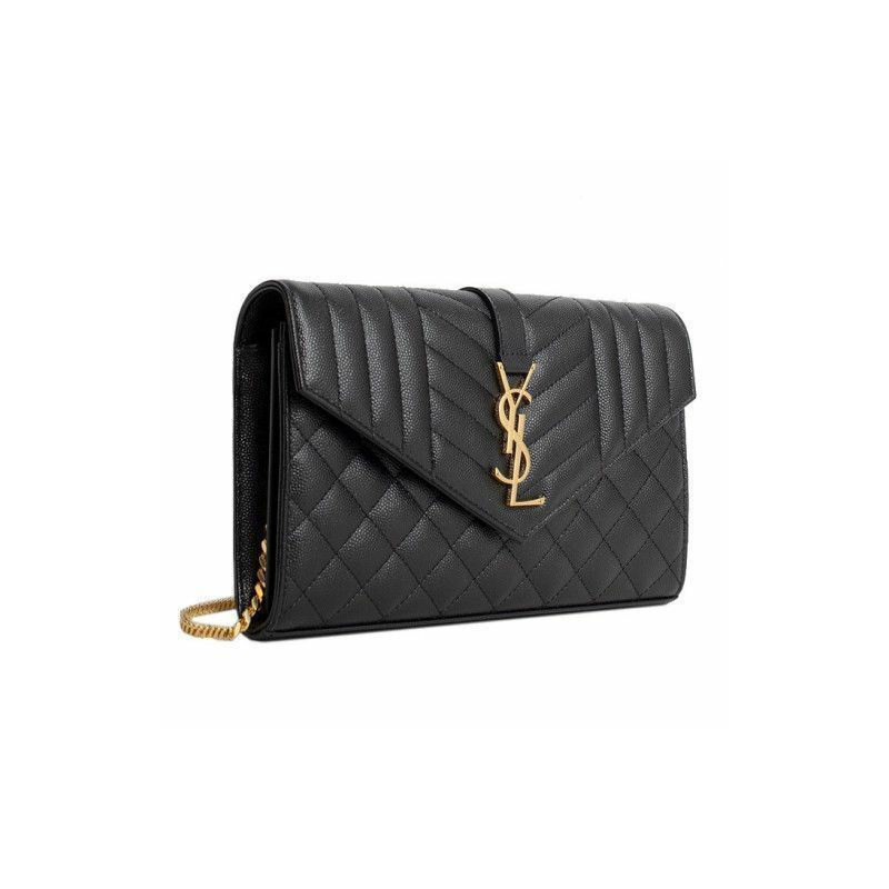 SAINT LAURENT 馬特拉塞凸紋信封錢包包 620280 BOW91-3