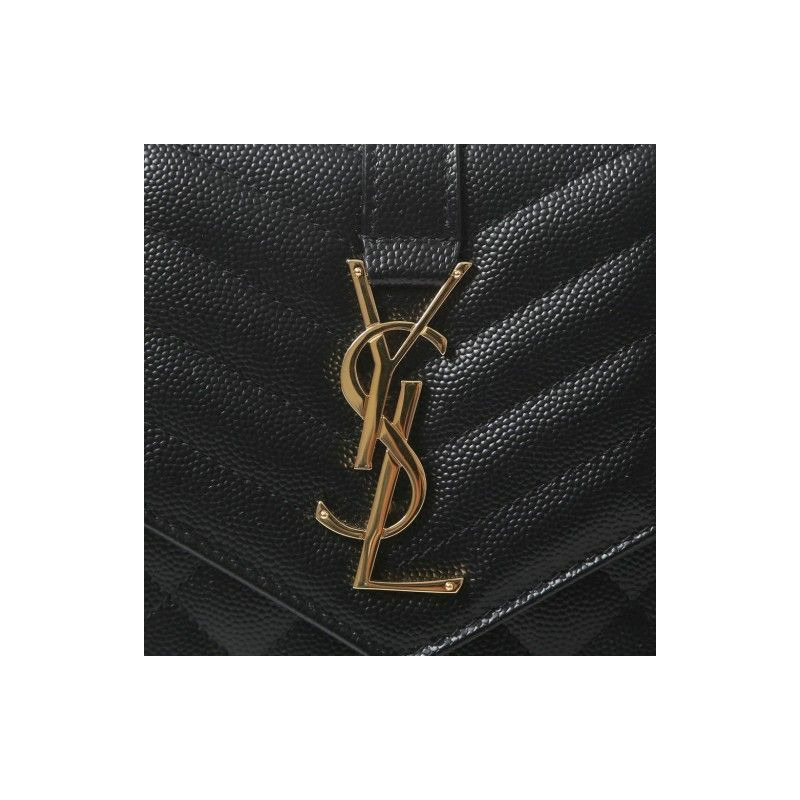 SAINT LAURENT 馬特拉塞凸紋信封錢包包 620280 BOW91-4