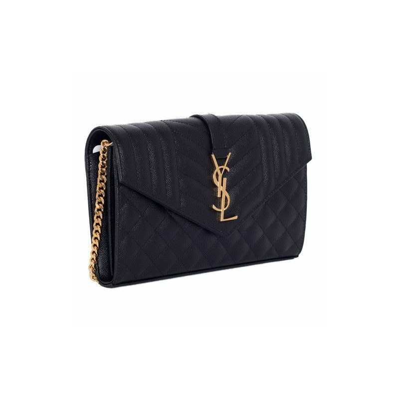 SAINT LAURENT 馬特拉塞凸紋信封錢包包 620280 BOW91-5