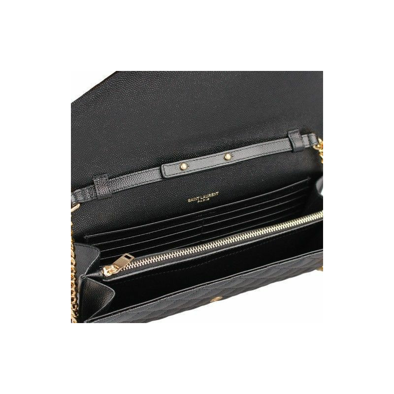 SAINT LAURENT 馬特拉塞凸紋信封錢包包 620280 BOW91-6