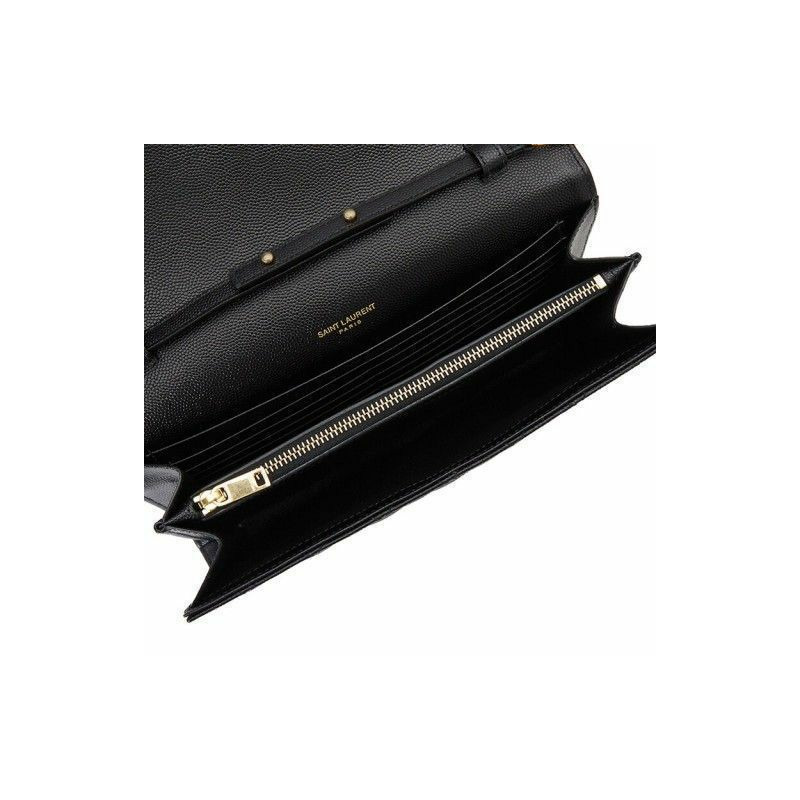 SAINT LAURENT 馬特拉塞凸紋信封錢包包 620280 BOW91-7