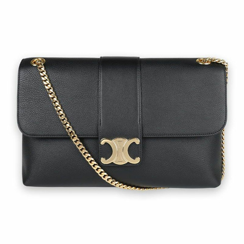 CELINE Triope Victuar 大單肩包（黑色）118223FDU 38NO