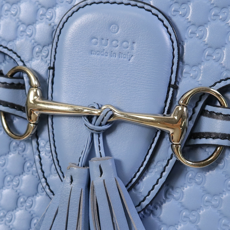 GUCCI 牛皮皮革Medium Emily金扣鏈帶肩背袋-13