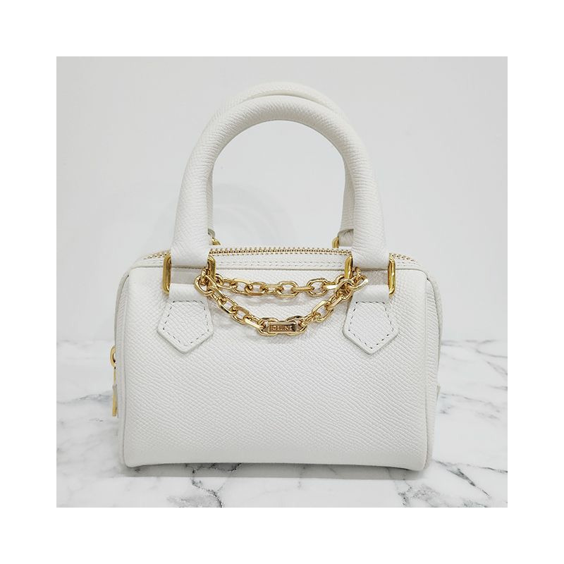 CELINE 波士頓托特單肩包迷你款 [瑕疵品] 24SS 195113DBC 01BC-2