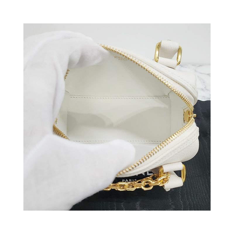 CELINE 波士頓托特單肩包迷你款 [瑕疵品] 24SS 195113DBC 01BC-8