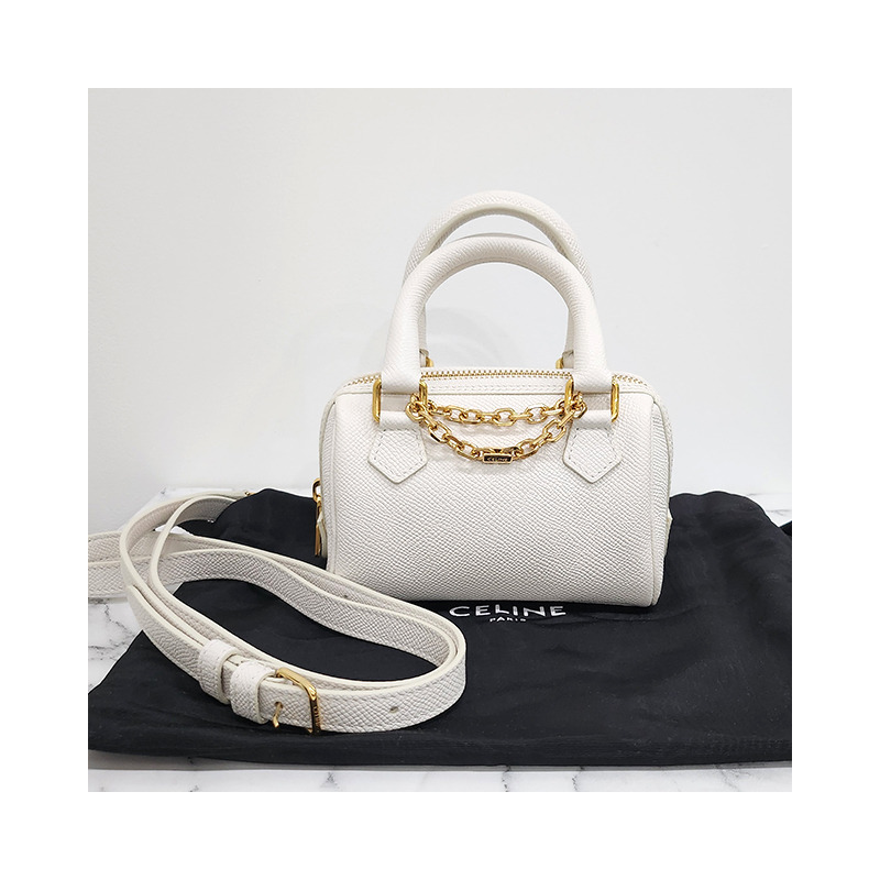 CELINE 波士頓托特單肩包迷你款 [瑕疵品] 24SS 195113DBC 01BC-13