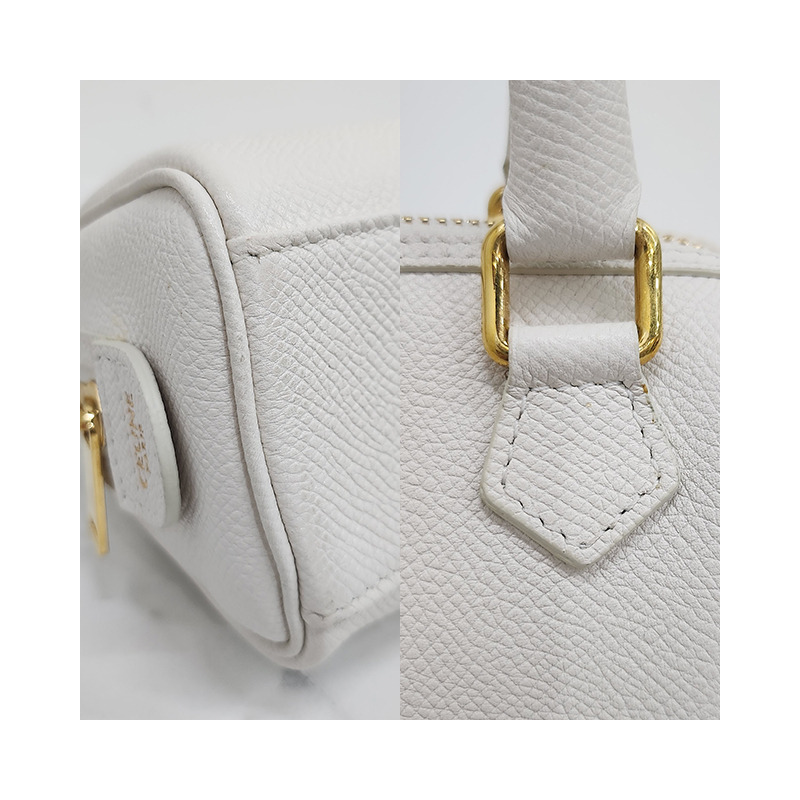 CELINE 波士頓托特單肩包迷你款 [瑕疵品] 24SS 195113DBC 01BC-28