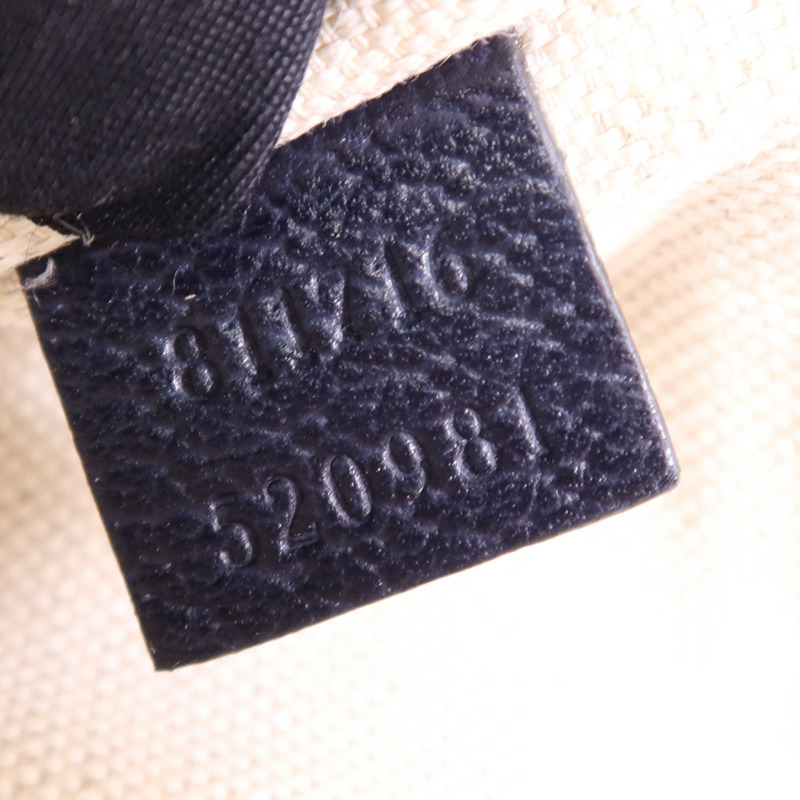 GUCCI 塗層帆布2 Way Shoulder Bag銀扣手挽肩背兩用袋-6