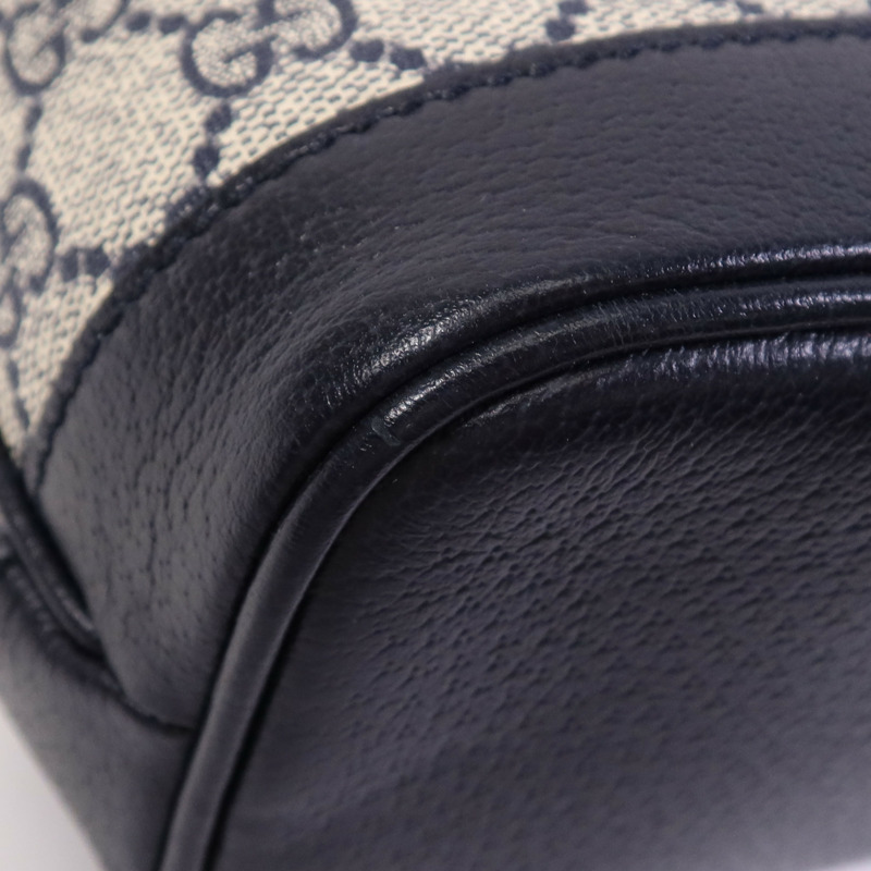 GUCCI 塗層帆布2 Way Shoulder Bag銀扣手挽肩背兩用袋-10