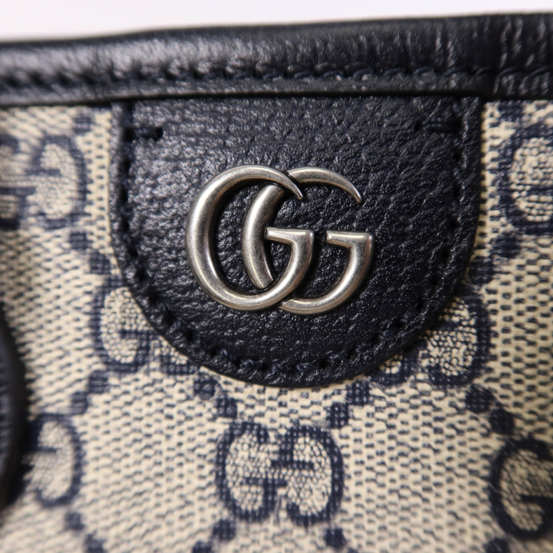 GUCCI 塗層帆布2 Way Shoulder Bag銀扣手挽肩背兩用袋-13