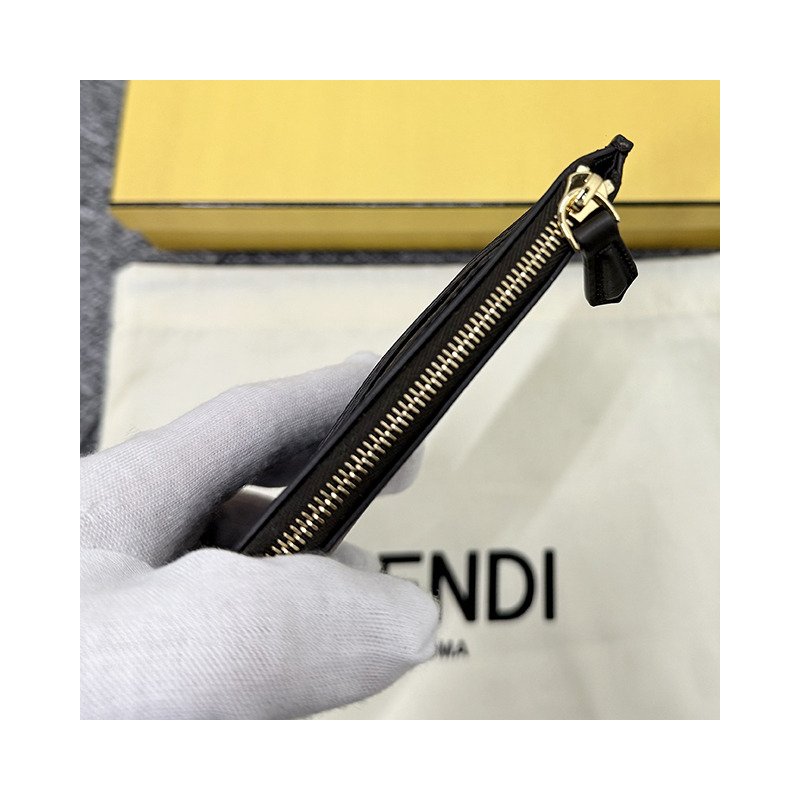 FENDI FF 提花 Logo Graffi 鏈條單肩包 棕色 (8BS076 AD23 F1BA1)-27