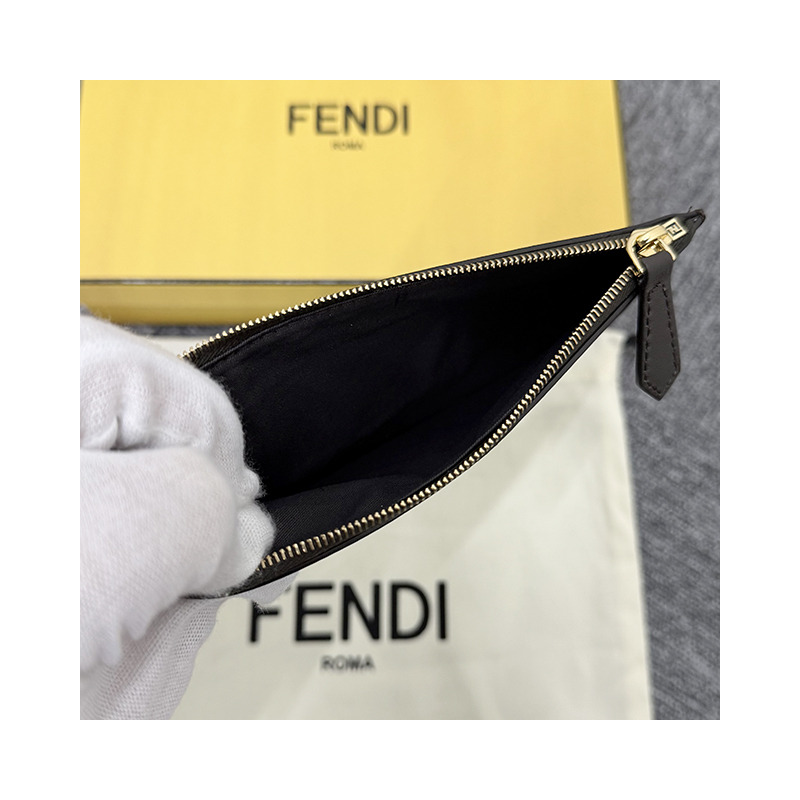 FENDI FF 提花 Logo Graffi 鏈條單肩包 棕色 (8BS076 AD23 F1BA1)-28
