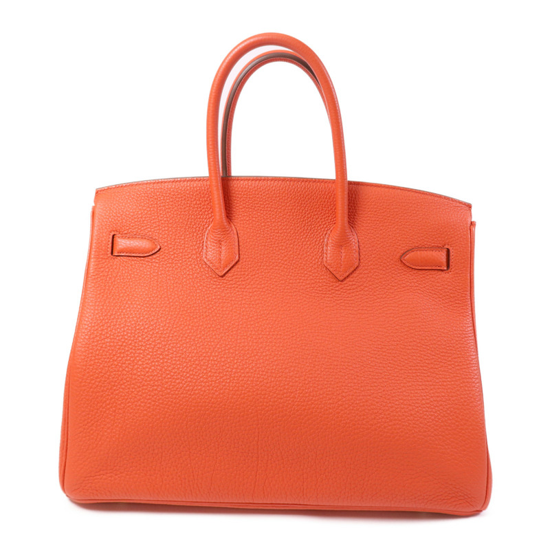 HERMES Togo皮革Birkin 35金扣手挽袋Rouge Tomate-1