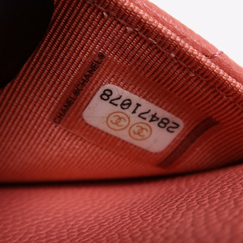 CHANEL 牛皮皮革WOC Wallet On Chain金扣鏈帶肩背袋-5