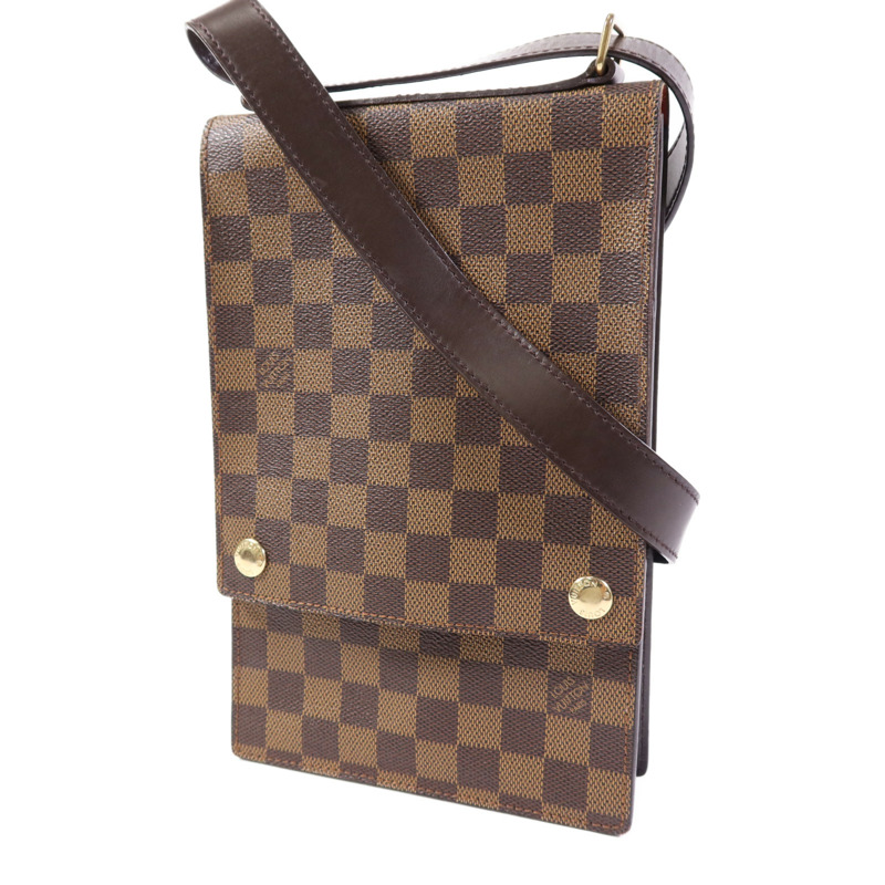 LOUIS VUITTON Damier Portobello金扣肩背袋-2