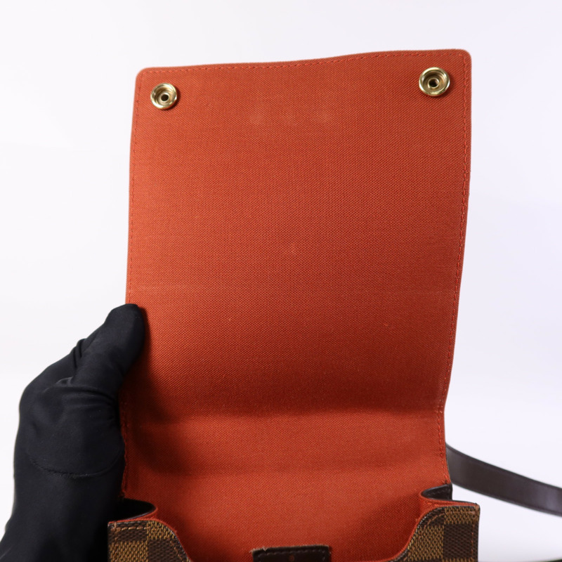 LOUIS VUITTON Damier Portobello金扣肩背袋-11