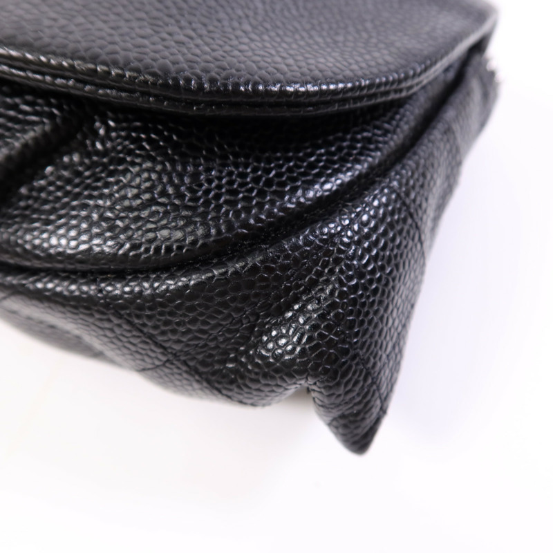 CHANEL 牛皮皮革Chain Shoulder Bag銀扣鏈帶肩背袋-8