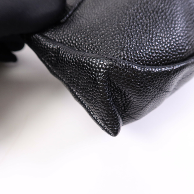 CHANEL 牛皮皮革Chain Shoulder Bag銀扣鏈帶肩背袋-11