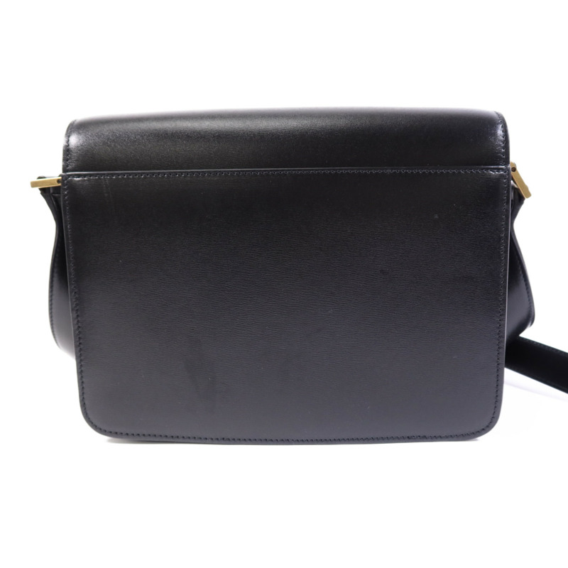 SAINT LAURENT 牛皮皮革Sholder Bag金扣肩背袋-1