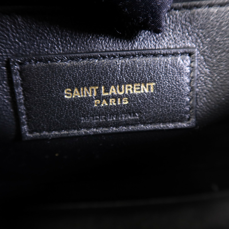 SAINT LAURENT 牛皮皮革Sholder Bag金扣肩背袋-4