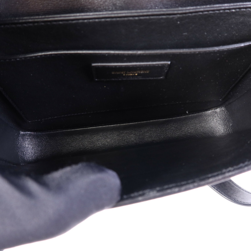 SAINT LAURENT 牛皮皮革Sholder Bag金扣肩背袋-6