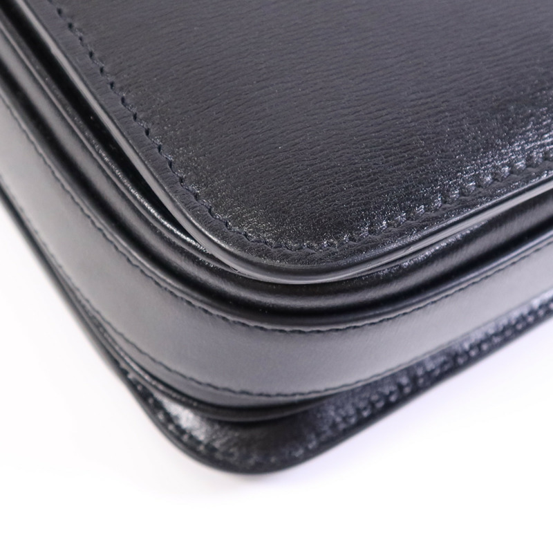 SAINT LAURENT 牛皮皮革Sholder Bag金扣肩背袋-12